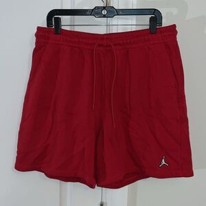 Red Nike Jordan Jumpman training Basketball Fleece Swingman shorts w/pockets XL